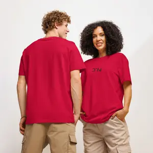 DANI Organic Ribbed Neck T-Shirt - Casual Style with Ribbed Design and Comfortable Fit