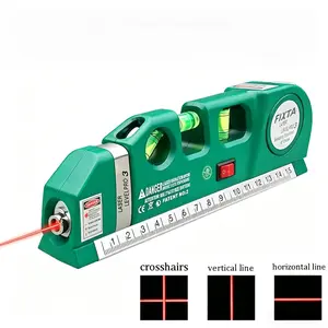 2026 Upgraded High Precision Laser Leveler with Integrated 8FT Tape Measure - Self-Leveling Cross Line Tool for Professional Flooring & Construction - Heavy Duty Hand Tool for Accurate Layouts - USB-C Rechargeable