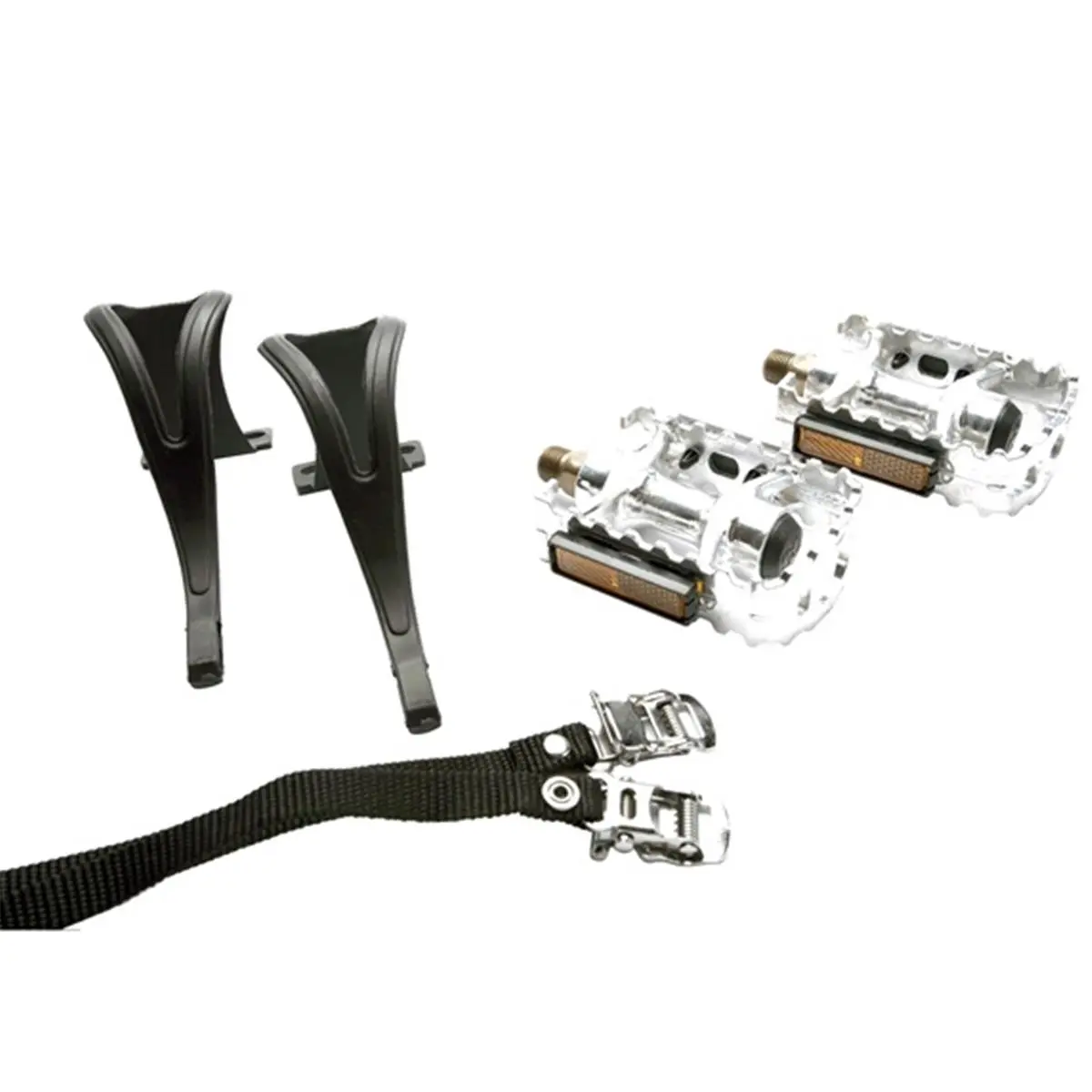 212 MAIN Composite Safety Bike Pedals with Secure Straps for Enhanced Stability, Includes Standard Attachment Hardware for Biking, Triton, Riding