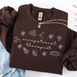 Occupational Therapy Short Sleeved T-SHIRT / Sweatshirt , Minimalist OT Occupational Therapist Gift for OT for Work Unisex Casual