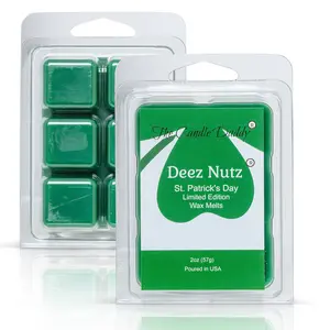 Deez Nutz - St. Patrick's Day Edition - Funny Banana Nut Bread Scented Wax Melt Cubes - 2 Ounces