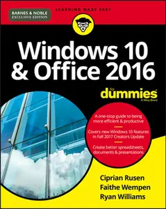 USED-Windows 10 & Office 2016 For Dummies (B&N Exclusive) by Ciprian Rusen (Paperback)