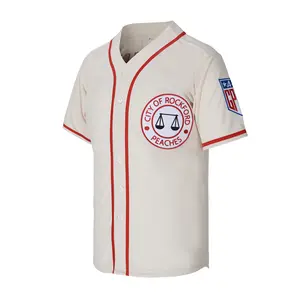 43 City of Rockford Peaches A League of Their Own Movie Men's Baseball Jersey Stitched