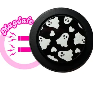New!! MagSafe Ghosties Phone Grip - Stylish Design for Smartphones and Cellphones Black
