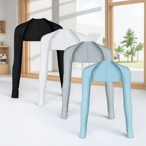 Silk UV Protection Sleeves - Lightweight Breathable Poncho-Style Sports Arm Covers for Running, Cycling, Fishing - Unisex Summer Cooling Sun Gear