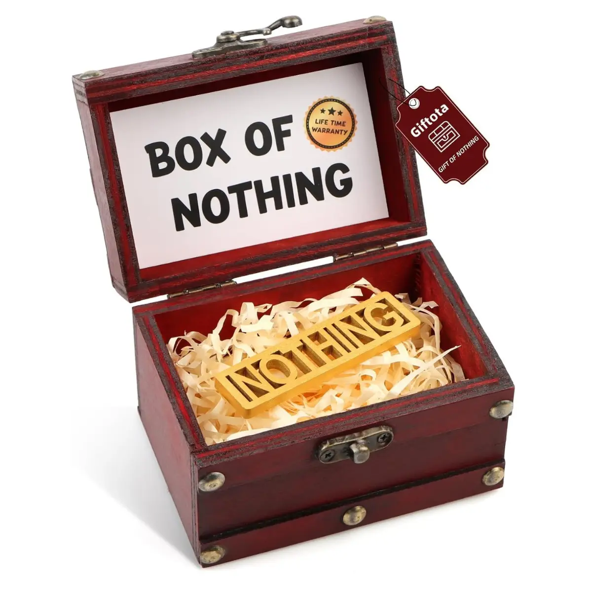 The Gift of Nothing | Funny Gag Gift for People Who Have Everything | White Elephant & Birthday Gift
