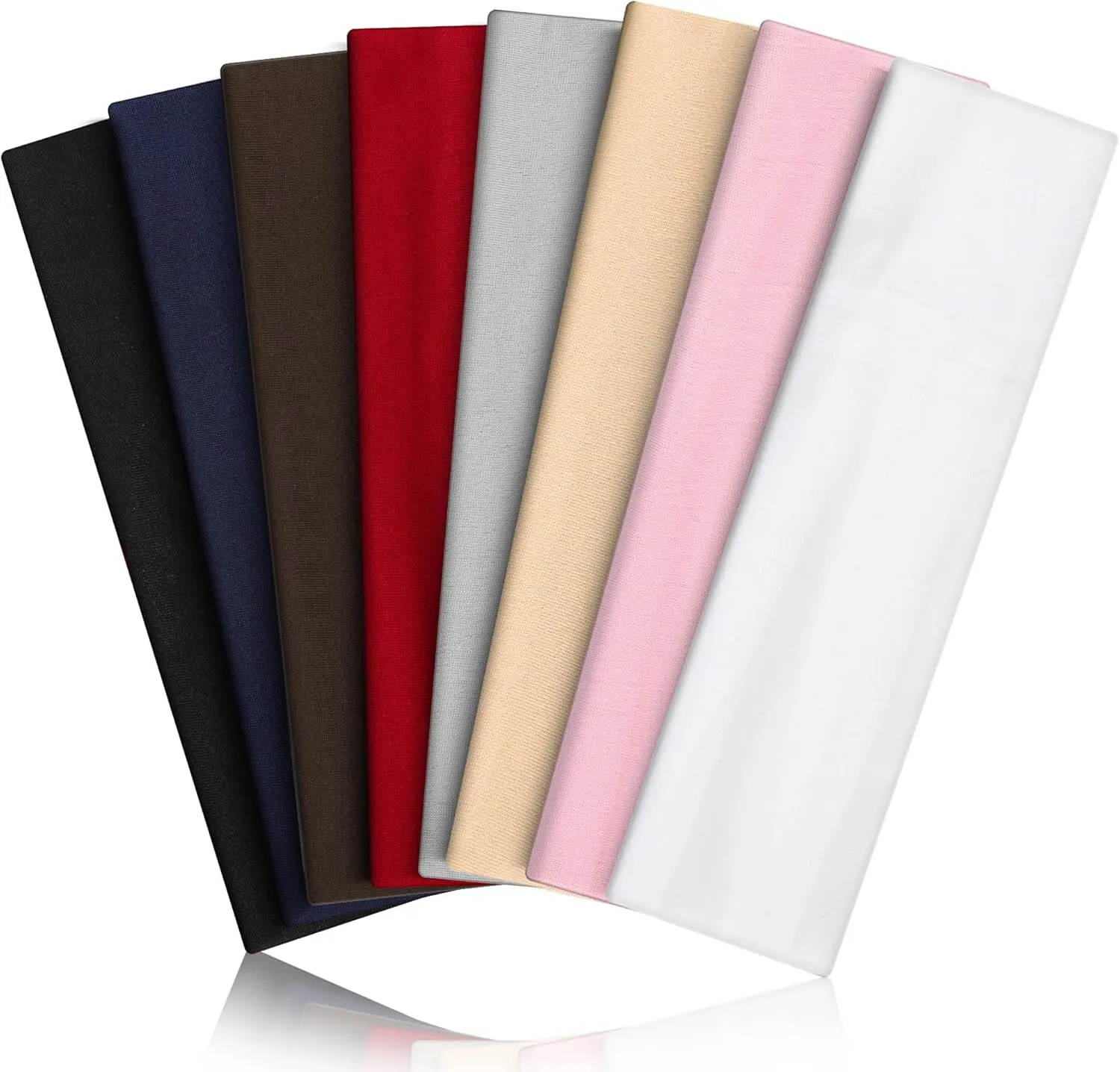 8PCS Summer-Exclusive Non-Slip Sports Headbands for Women & Men, Elastic Soft Ergonomically Designed Sweat Wicking Workout Headbands for Cycling, Moisture-Managing Comfort Wear, Sweat Wicking Headband