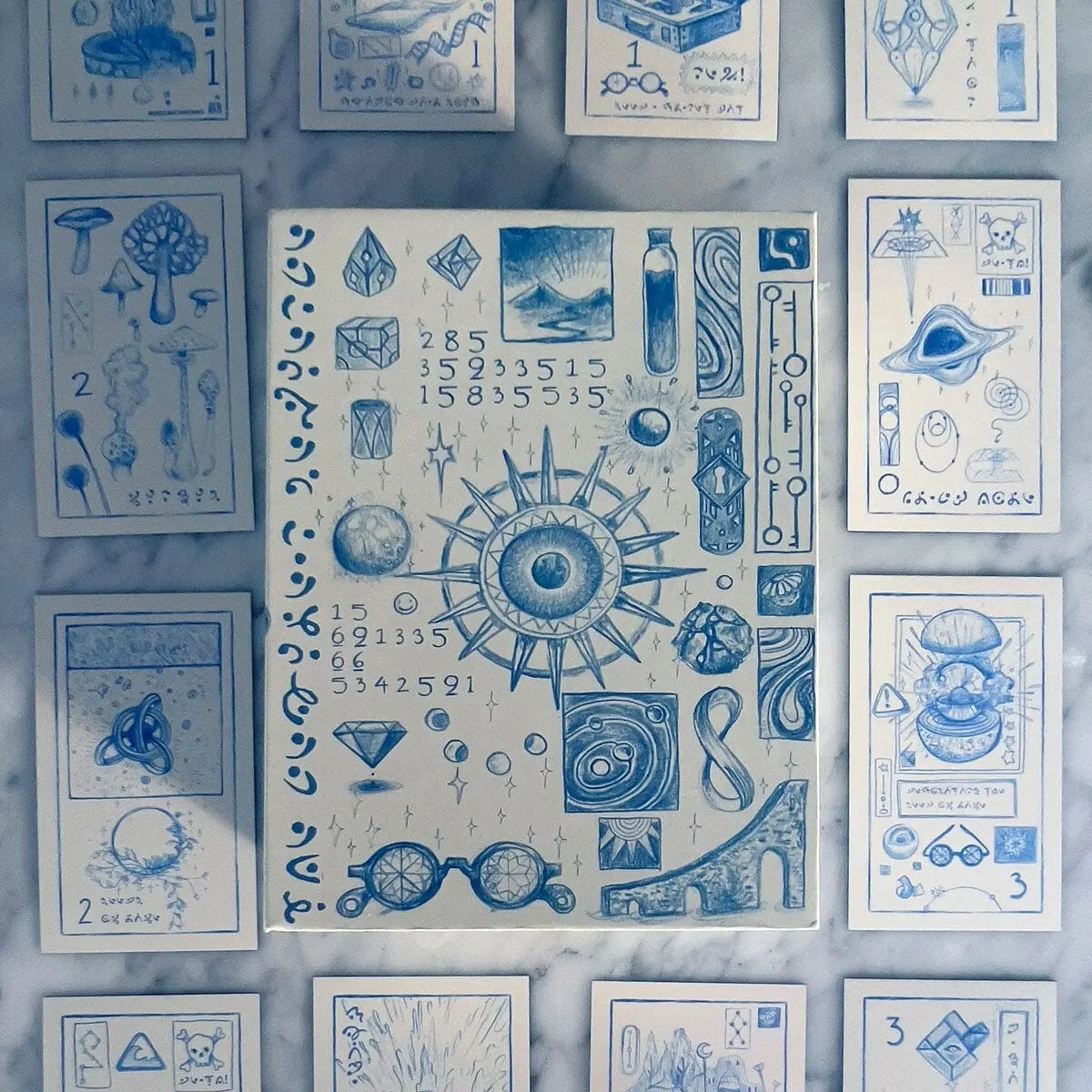 The Cerulean Sequence Cryptic Oracle Deck