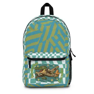 Bombardino Crocodillo Backpack | Italian Brainrot Character | Kids School Bag | Back to School Backpack | Cartoon Alligator Plane