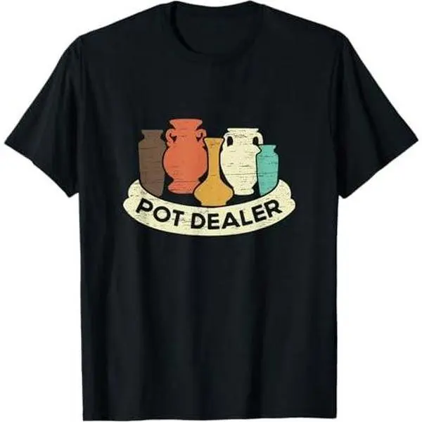 Pot Dealer Pottery Pot Kiln Clay Pottery T-Shirt