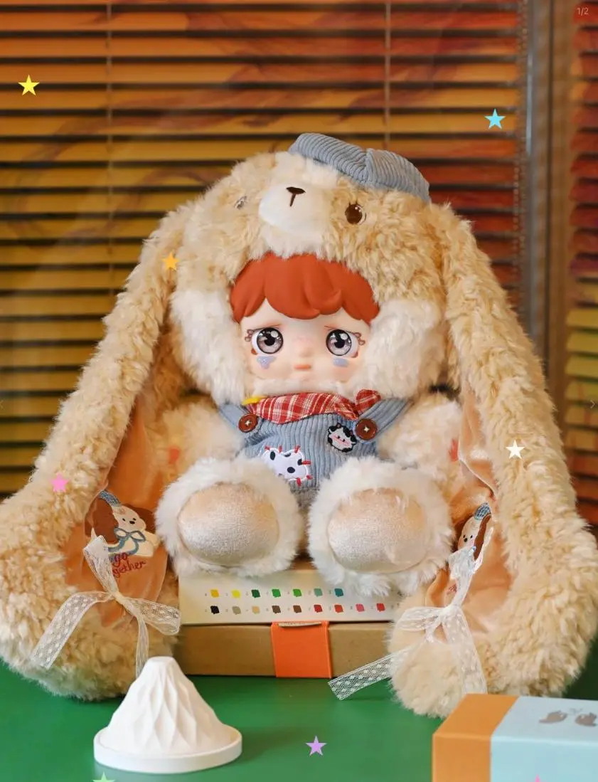YK ｜ Yomi 800%-  "Let's Go Together" Series Blind Box｜6+2 Hidden｜ Stuffed Toys, Collectible Gift Set Cute Plushes