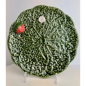 Mateus Belo Portugal Handcrafted Cabbage Leaf Ceramic Plates or Dish | White 7¾", 9", 8"x2" & 12"