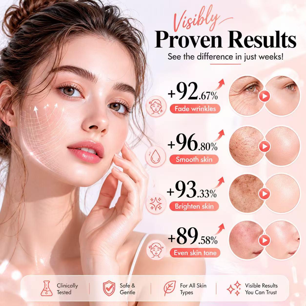 Collagen Niacinamide Jelly Cream, Lightweight Non‑Sticky Facial Moisturizer for All‑Day Deep Hydration, Supports Skin Brightening, Even Tone & Boosting Skin Elasticity for Glass Skin Glow