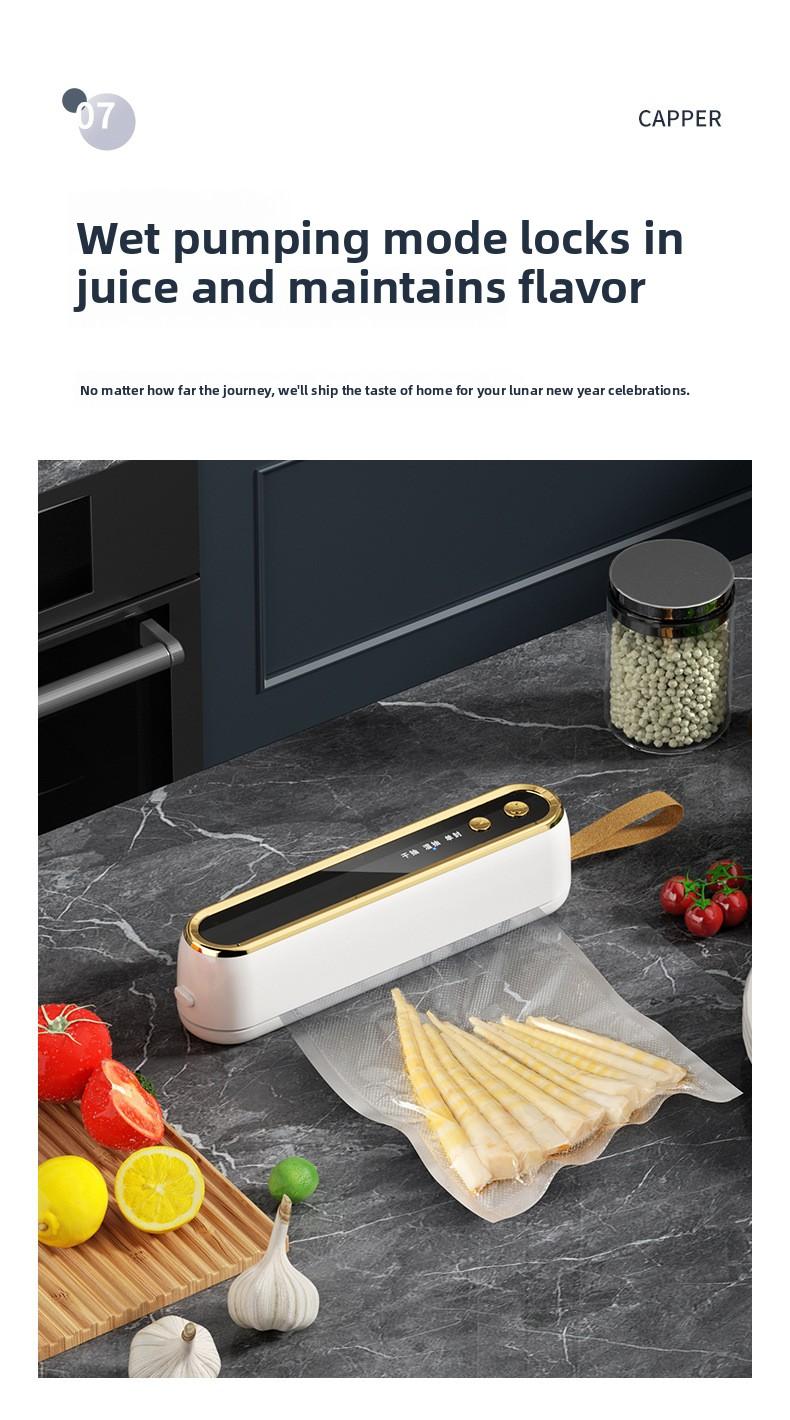 USB Portable Vacuum Sealer | Mini Food Sealer, Vacuum Preservation Machine, Kitchen Food Storage & Bag Sealer