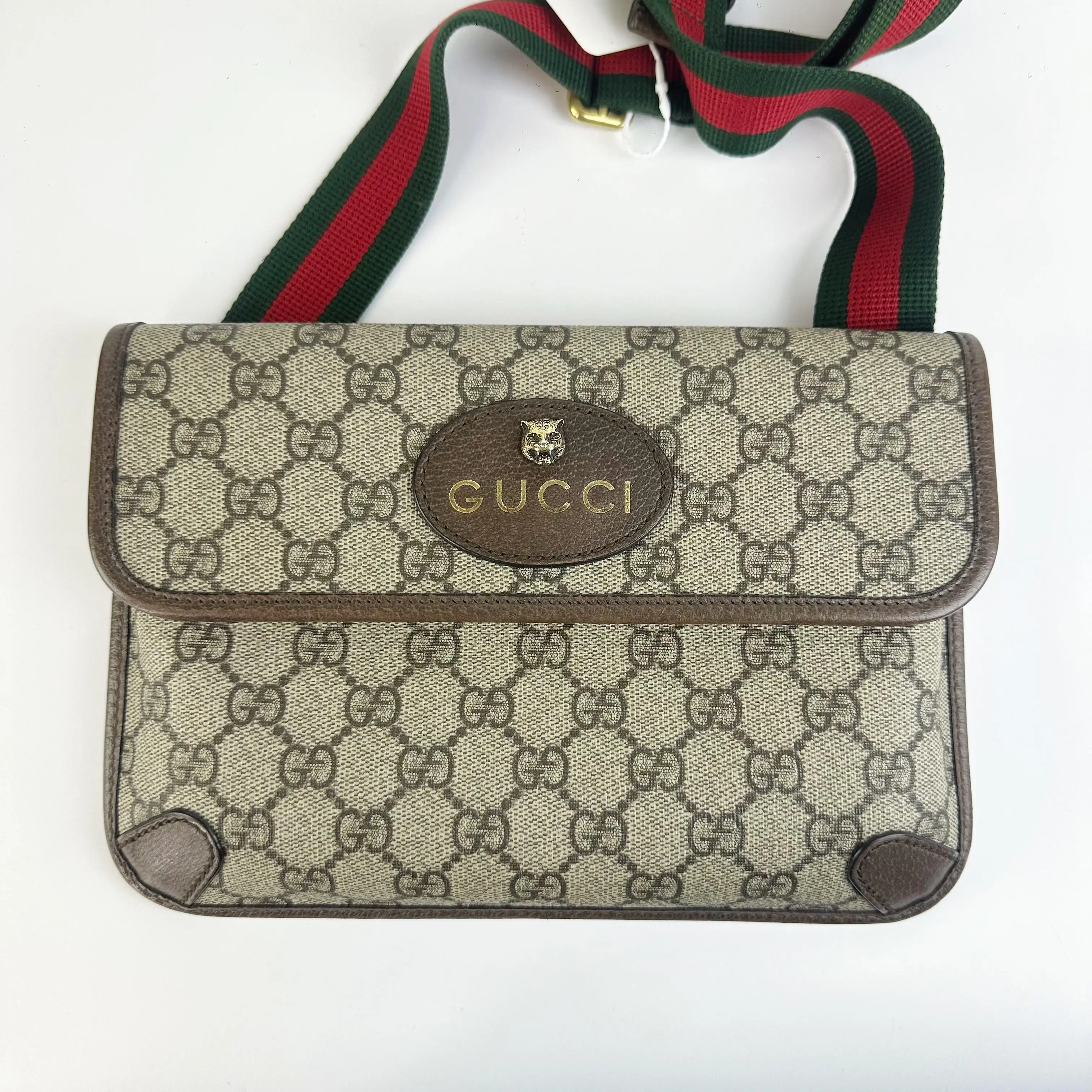 Pre-owned GUCCI 650 Neo Vintage GG Supreme Belt Bag
