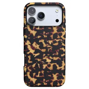 Shell Shocked Tortoise Phone Case, Protective Phone Cover, Trendy Leopard Print Hard Shell Case, Durable Stylish Phone Accessory