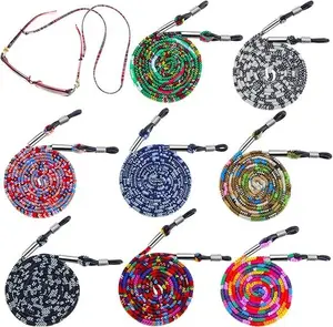 8 Pieces Eyeglass Holder Strap Eyeglass Chain Cord Lanyard for Women