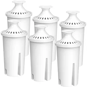 NSF Certified Pitcher Water Filter, Replacement for Brita(R) Classic 35557, OB03, Mavea(R) 107007, Replacement for Brita(R) Pitchers Grand, Lake, Capri, Wave and More (Pack of 6)
