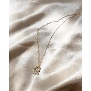 The Hammered Rectangle Necklace