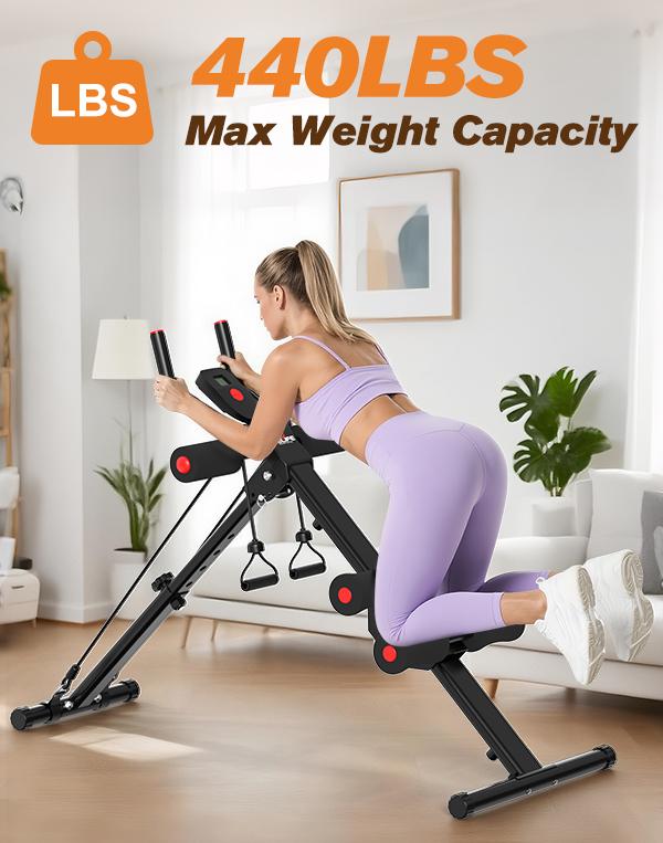 Relife Sports Ab Workout Equipment, Adjustable Abdominal Machine Full Body Workout for Home Gym, Strength Training Exercise Equipment Waist Trainer Suitable for Beginner Relife Sports Ab Workout Equipment, Adjustable Abdominal Machine Full Body Workout for Home Gym, Strength Training Exercise Equipment Waist Trainer Suitable for Beginner