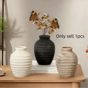 Vintage Wabi-Sabi Style Ceramic Vase, Small Size Lightweight Design, Perfect for Floral Arrangements & Home Decor, Ideal Gift Idea, Vintage Vases