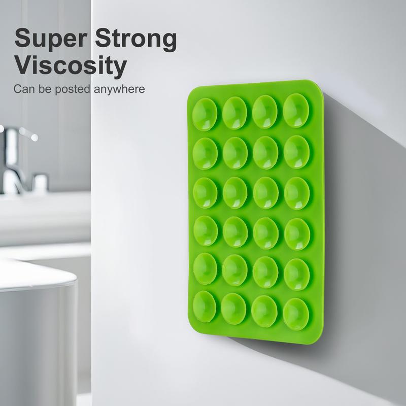 UPTECH1 Premium Silicone Phone Sticky Grip Pad Strong Suction Hands-Free Phone Holder for Selfies Videos & Desk Use Versatile Mounting for Mirrors Walls Cars and Gyms