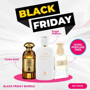 Atralia Black Friday Bundle Tonka Gold +Sugar Mallow with free 1878 Prestige oud