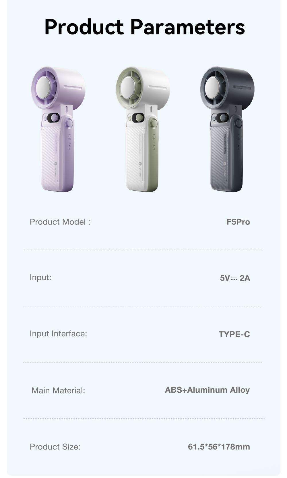 Portable Handheld Turbo Fan, 3-in-1 Rechargeable, 199 Adjustable Levels, Up to 30 hours of use, with Digital Display, One-Click Semiconductor Cooling, 135° Adjustable Airflow, Ideal for Summer Travel & Outdoor Activities, High Speed Fan, Portable fan