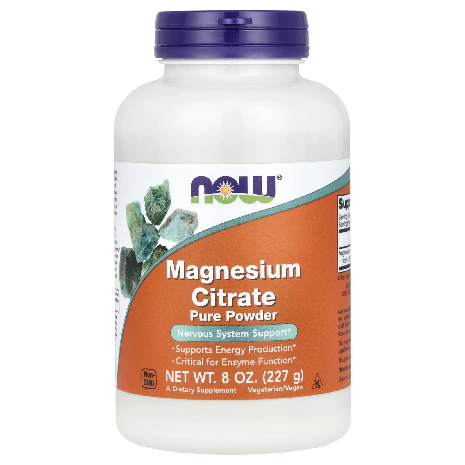 NOW Foods Magnesium Citrate Pure Powder, 8 oz (227 g)