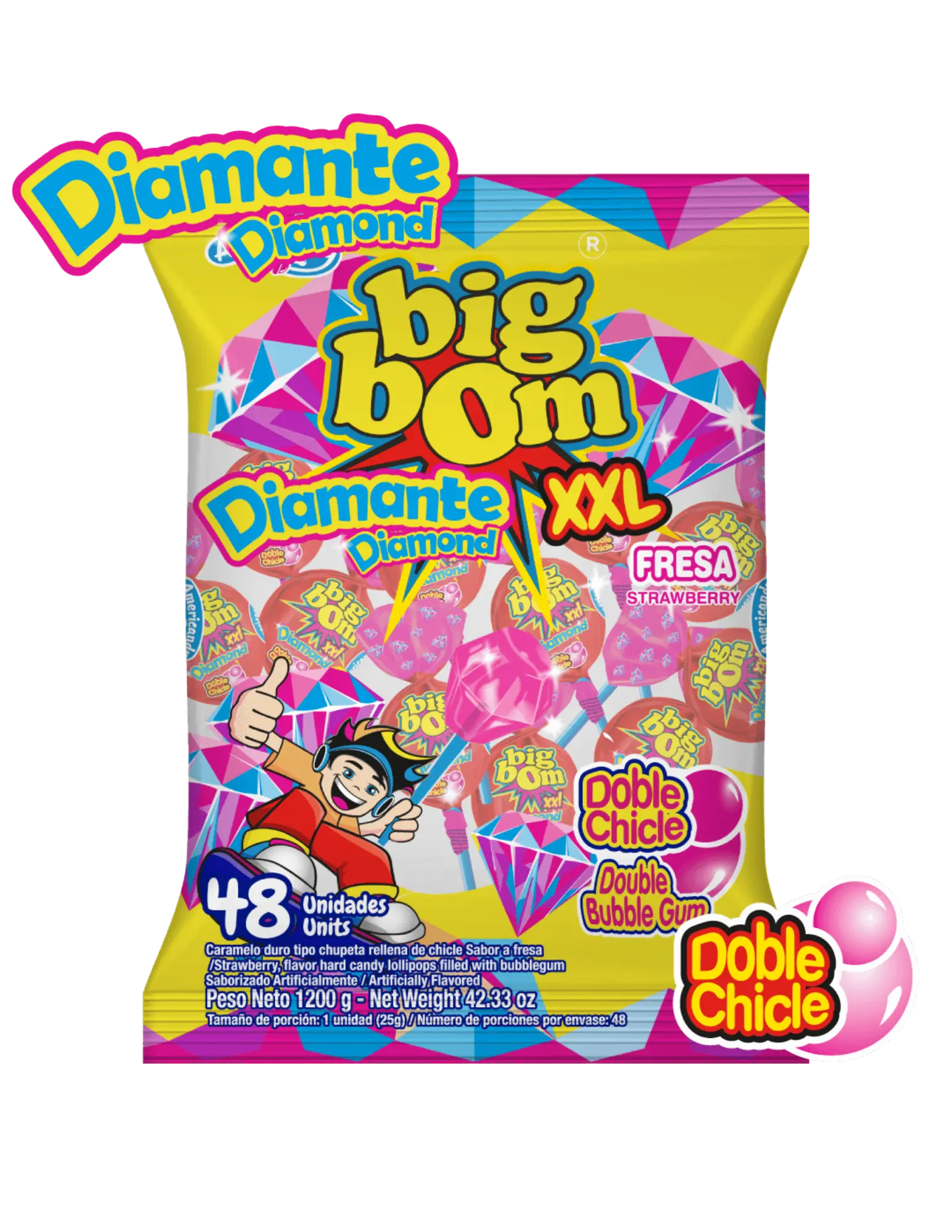 Americandy XXL Lollipops, Diamond