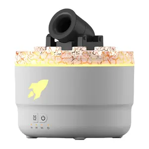 Volcanic Crack Light Cannon Humidifier Essential Oil Diffuser with Timer Cannon Blast Turret Aromatherapy Difusor Air Humidifier NONE