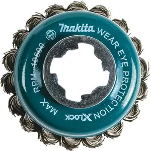 Makita (D-72578) X-LOCK 3-1/8" Stainless Steel Knot Wire Cup Brush