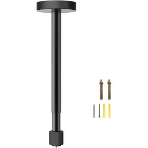 Projector Ceiling Mount with New Gimbal, 15.75"-23.22" Adjustable Length, ¼-Inch Screw, Compatible with TMY,HAPPRUN,Yaber,Epson & Most Projectors, Ceiling/Wall Use with Adjustable Angle