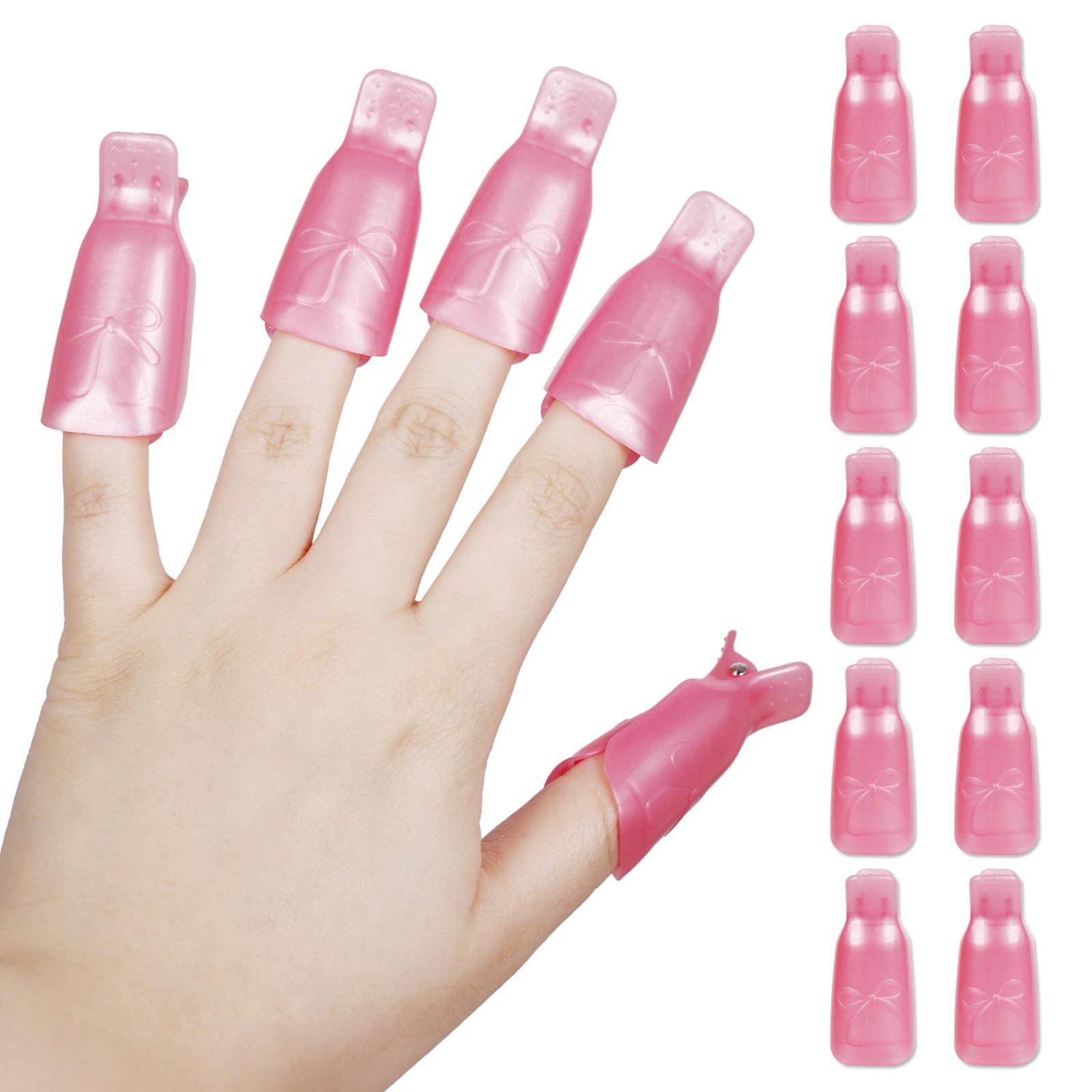 10 PCS Reusable Acrylic Nail Soak Clips Gel & Polish Remover Tool | Pink Nail Art Accessory 10 PCS Reusable Acrylic Nail Soak Clips Gel & Polish Remover Tool | Pink Nail Art Accessory