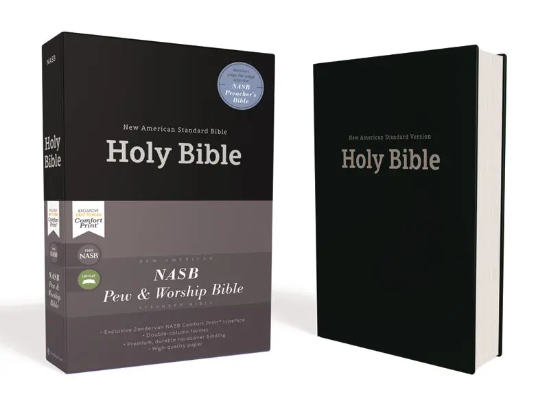 NASB, Church Bible (Pew Bible), Hardcover, 1995 Text, Comfort Print