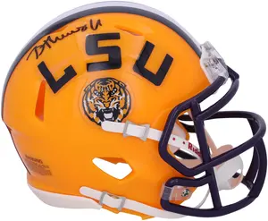 Brian Thomas Jr LSU Tigers Autographed Riddell Speed Mini Helmet - Fanatics Authentic Certified