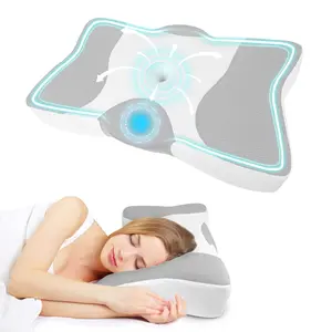 NPET Ergonomic Memory Foam Pillow for Neck & Spine Support with Breathable Cooling Cover High-Density Slow Rebound Foam Machine Washable Ideal for Restful Sleep and Muscle Relief Perfect Gift for Loved Ones