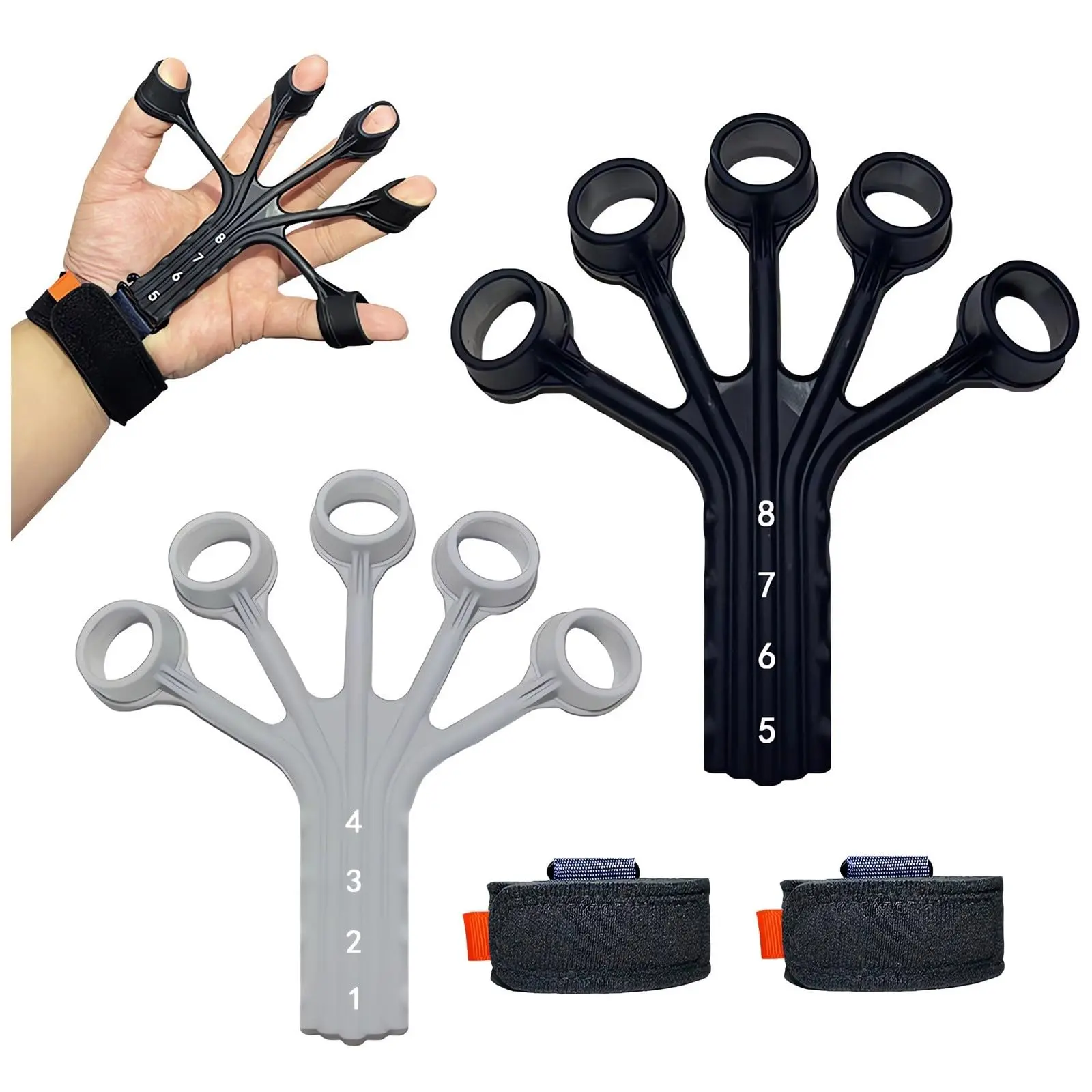 Grip Exerciser Hand Strengthener - Gripster 2025 Upgrade Thicken Finger Strength Trainer, More Ergonomic & Durable Gripster Forearm Trainer Finger Hand Arm Wrist Gripper Workout