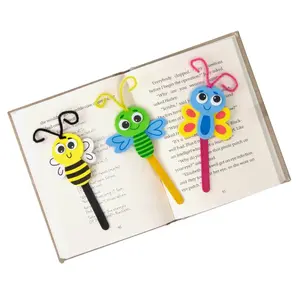 3" x 5 1/2" Spring Bug Bookmark Craft Stick Craft Kit - Makes 12