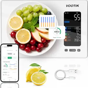 VOOTIK AI Smart Food Scale | 19 Nutrient Facts Auto Scan | Digital Calorie Counter for Meal Prep & Fitness