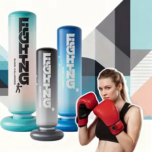 Inflatable boxing column air bag, boxing supplies boxing sandbag hanging sandbag, used to vent suppressed emotions and fitness entertainment, adult interactive boxing column (no air pump)