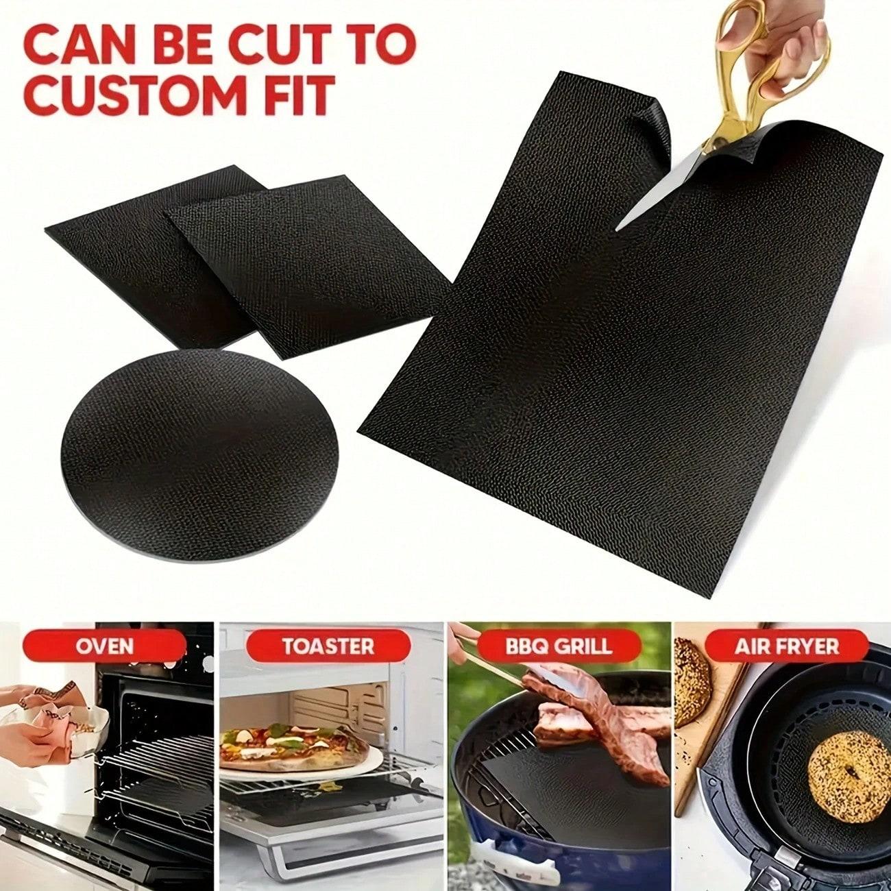 TAIMASI 2pcs, Oven Mat, Non Stick Oven Liners For Bottom Of Electric Oven, Thick Heavy Duty Oven Liners For Bottom Of Oven, Reusable Oven Mat, Oven Liner For Electric Gas Grill, Party Favors, BBQ Accessories Vacation Essential