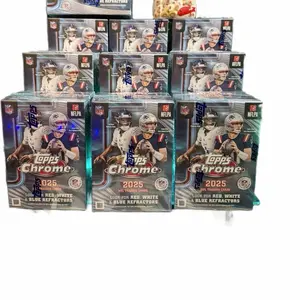 BREAK #418 (10X) TOPPS CHROME BLASTERS 2025 NFL BREAK #PYT Football Trading Cards Collectible