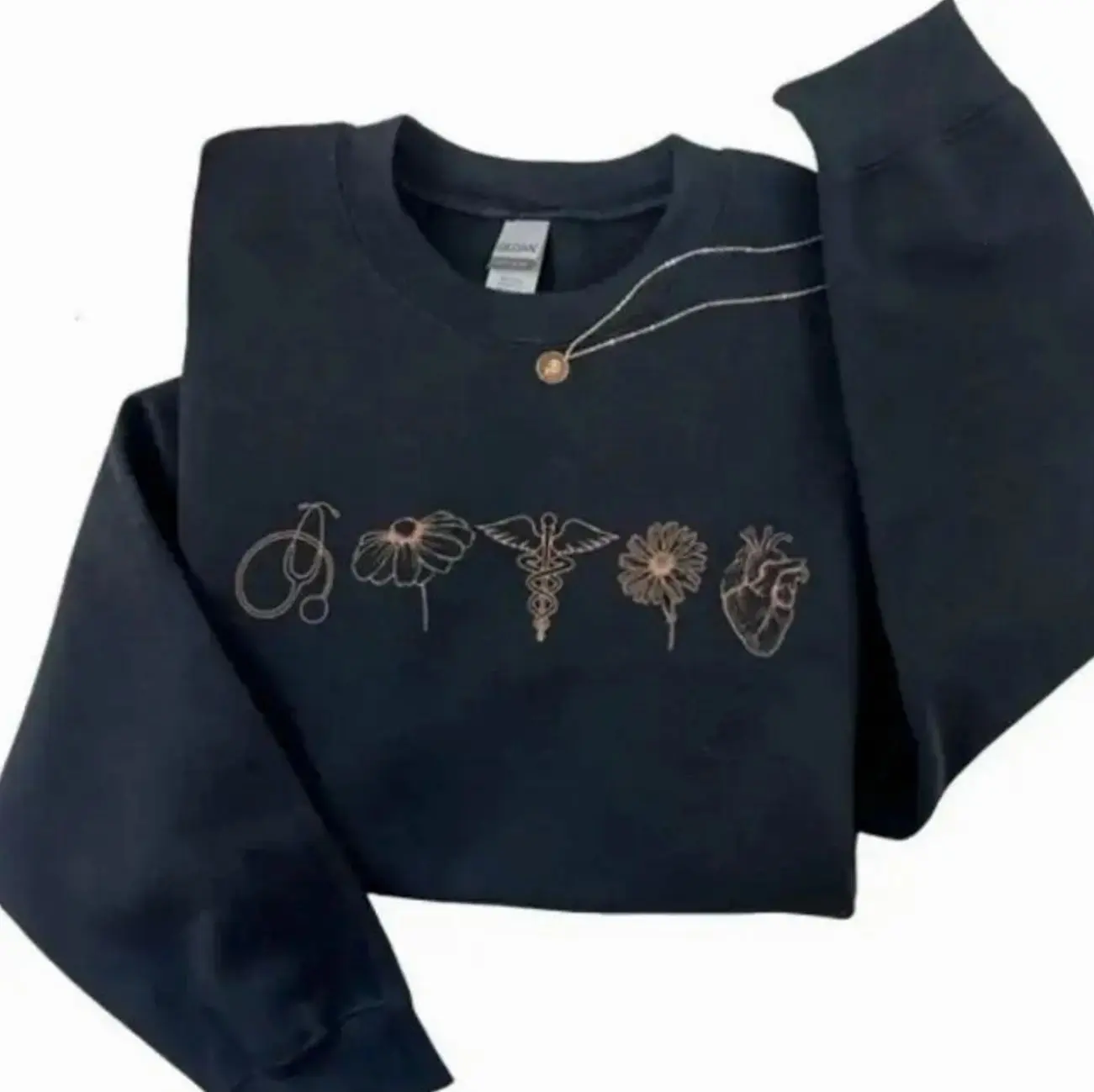 Medical Sweatshirt – Minimalist Nurse & Doctor Shirt, Cute RN Gift Tee I6Y
