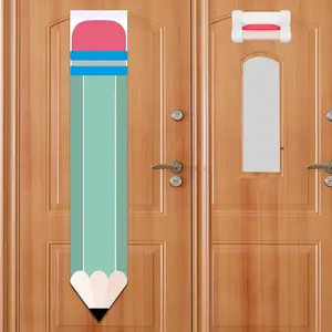 2 count Blackout Window Cover, Pencil Shape Classroom Curtains for Office, Porch, Room Door Window Shades