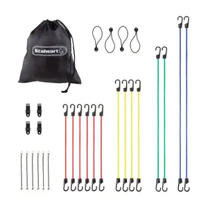 Stalwart 28 PC Bungee Cord Set Assortment of 5Sizes