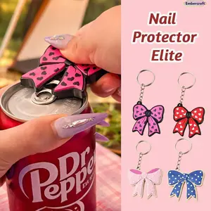 Women's Cute Butterfly Keychain Bottle Opener - Nail Saver Tool with Portable EDC Design, Stylish Accessory for Parties, Travel, Keychains