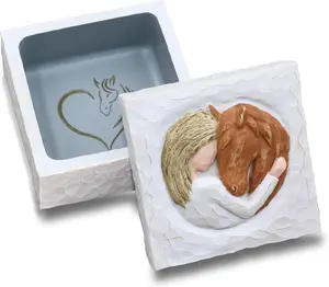 Horse Gifts for Women, Horse Gifts for Girls, Western  for Women, Sculpted Hand-Painted Keepsake Box