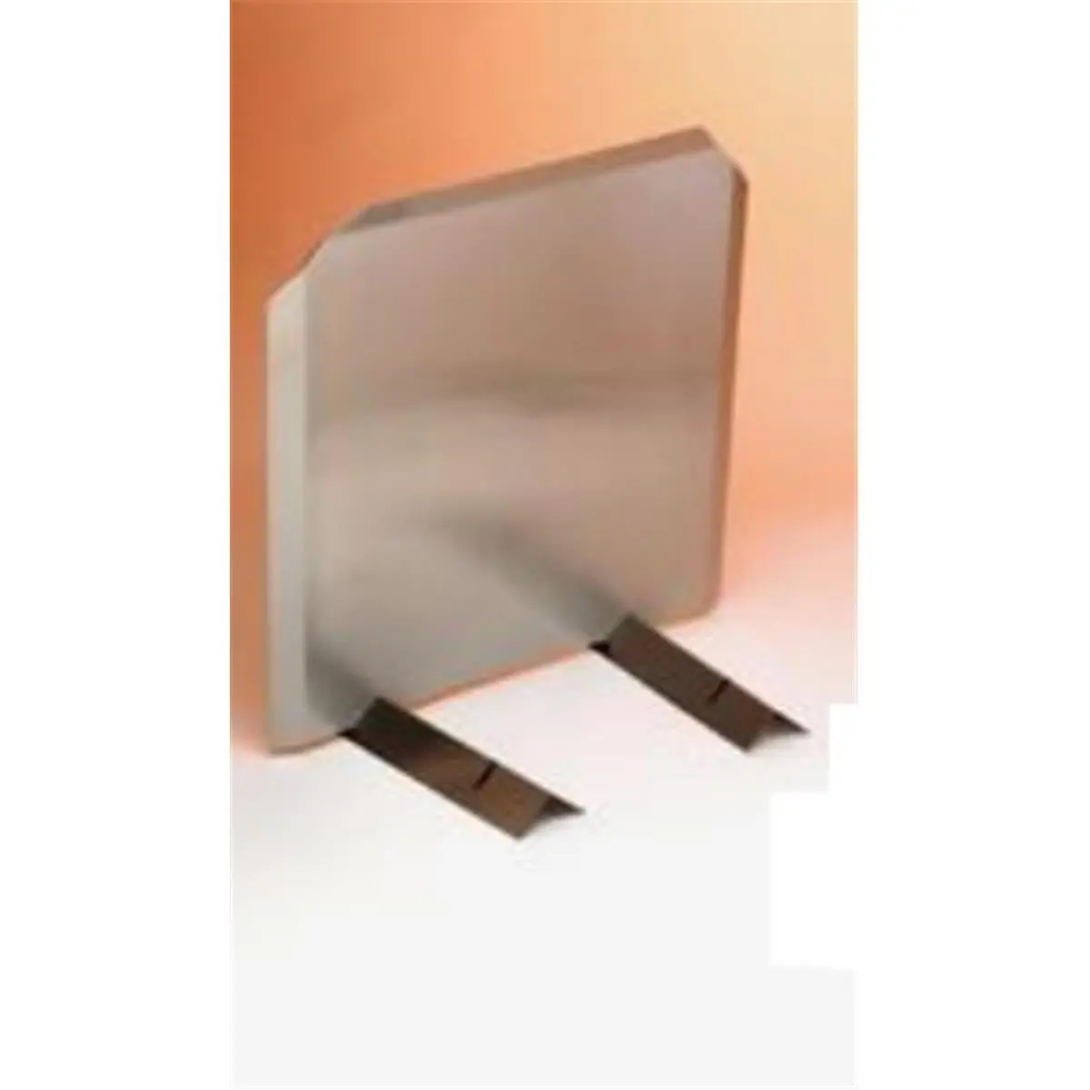 Homesaver Radiant Metal Fireback - 20 in W x 20 in H, 14-Ga 304-Alloy Stainless Steel, Adjustable Legs Rectangle Fire Pit Accessory for Home Improvement with Heat Reflection, Minimize Warping