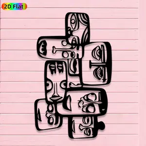 1pc Avant-Garde Totem Metal Wall Art, Avant-Garde Totem Statue Mural, Iron Craft, Perfect for Living Room, Garden, Zoo Corner Decor, Intricate Craftsmanship, Artistic Metalwork, Christmas Decor, Ideal Gift for Trend Seekers